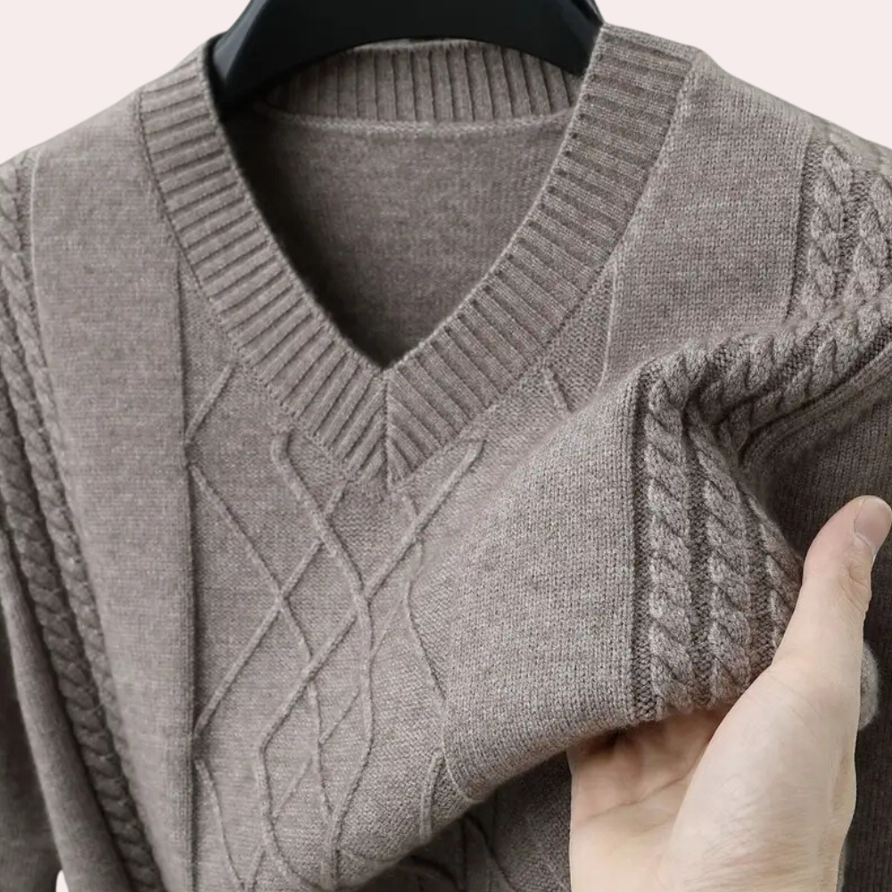 harrick - sofistikeret strikket sweater til mænd