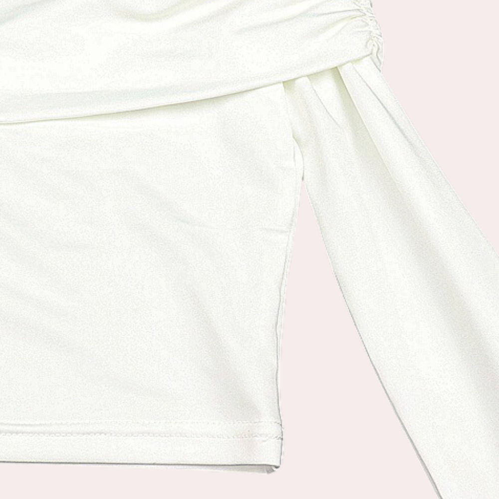 langærmet off-shoulder top til kvinder