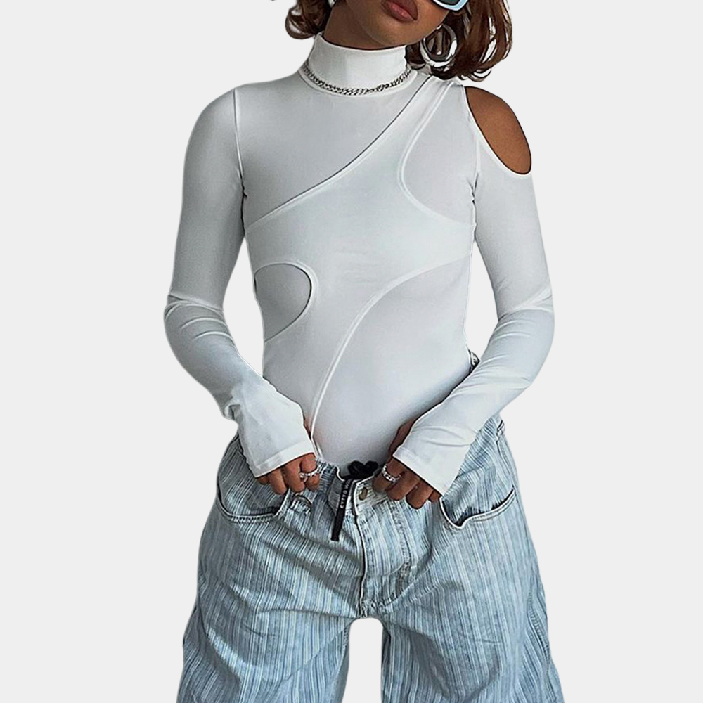 moderne langærmet bodysuit til kvinder