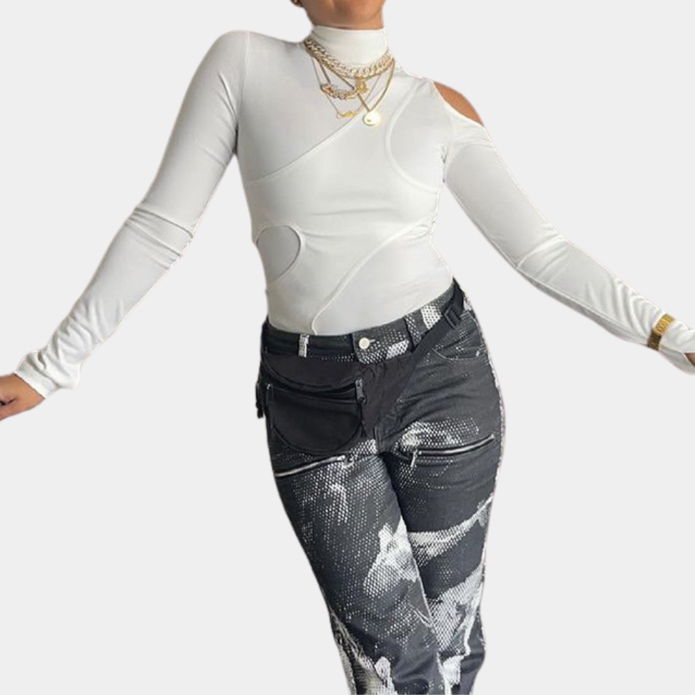 moderne langærmet bodysuit til kvinder