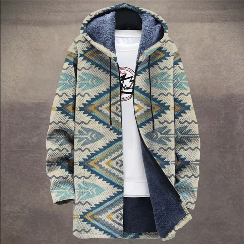 arturo - farverig cardigan i retrostil til mænd