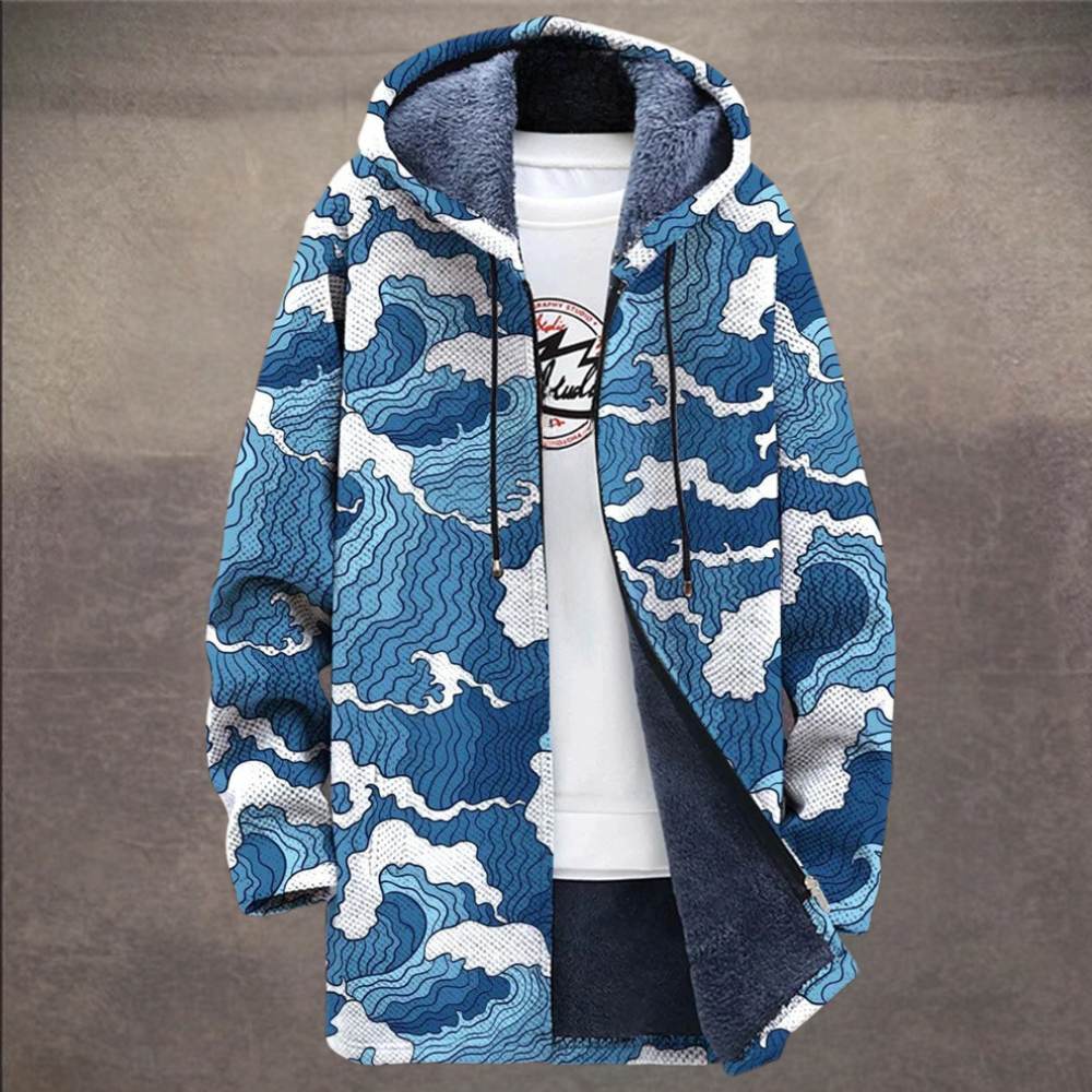 arturo - farverig cardigan i retrostil til mænd