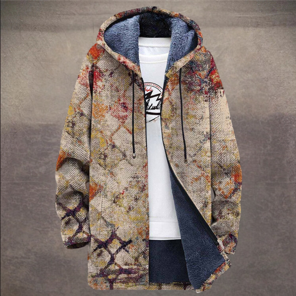 arturo - farverig cardigan i retrostil til mænd