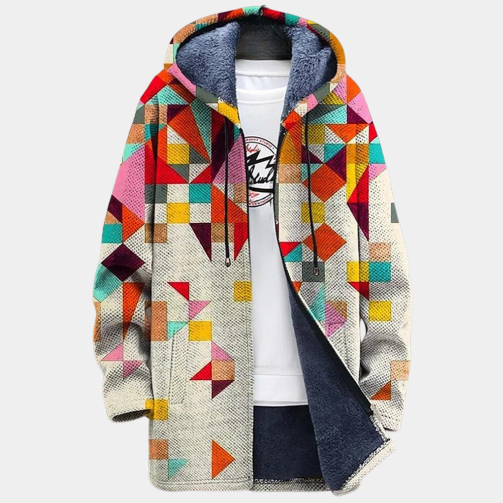 arturo - farverig cardigan i retrostil til mænd