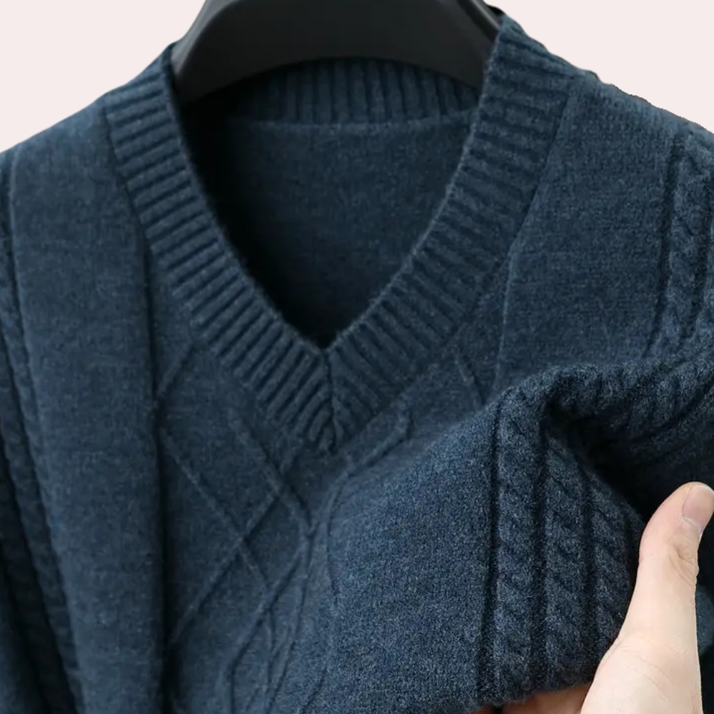 harrick - sofistikeret strikket sweater til mænd