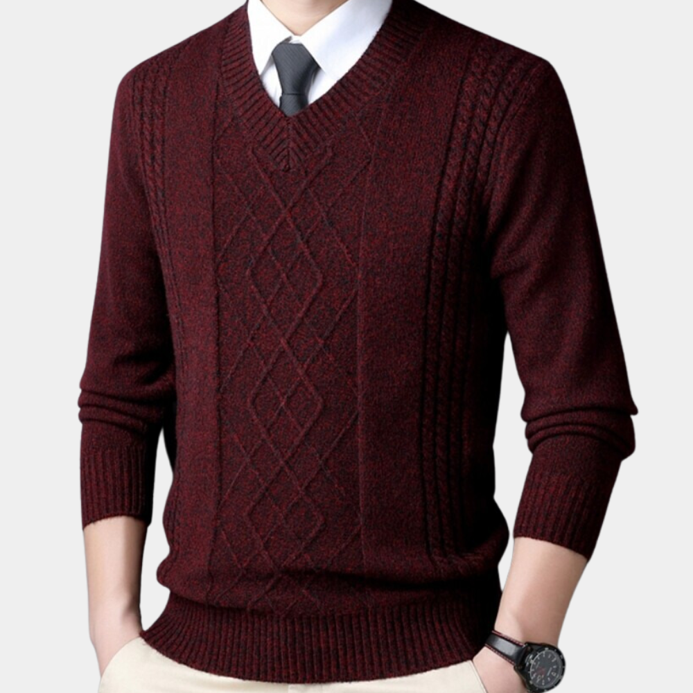harrick - sofistikeret strikket sweater til mænd