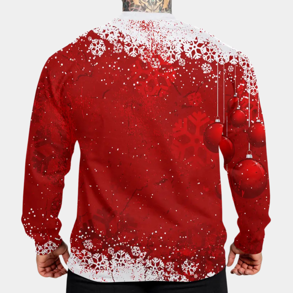 viktorio - langærmet t-shirt til jul for mænd