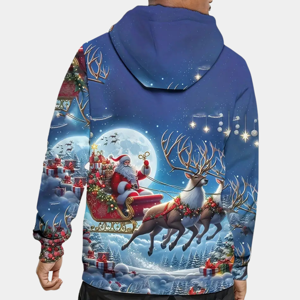 niklaus - afslappet jule hoodie til mænd