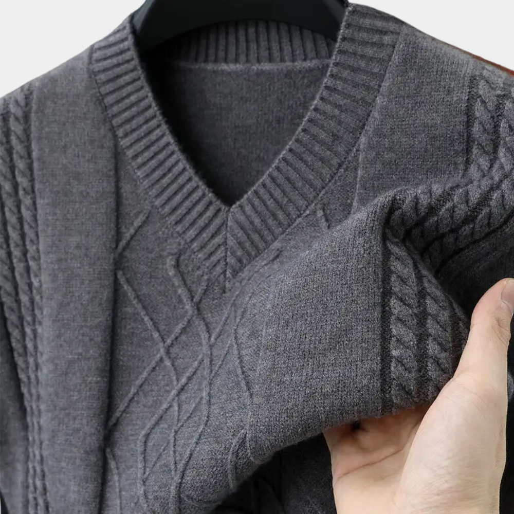 harrick - sofistikeret strikket sweater til mænd