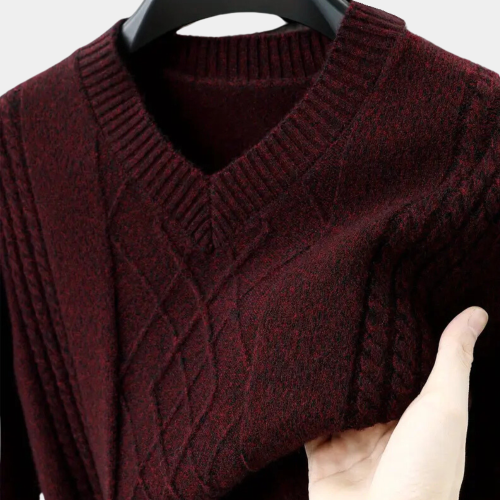 harrick - sofistikeret strikket sweater til mænd