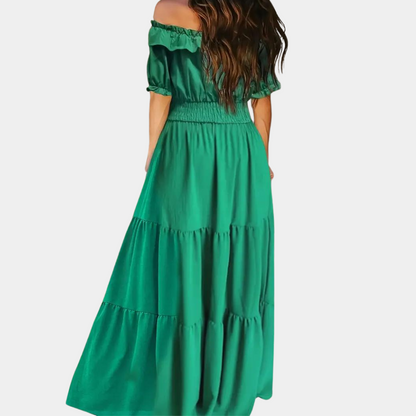 Ivita - Elegant off shoulder maxikjole til kvinder