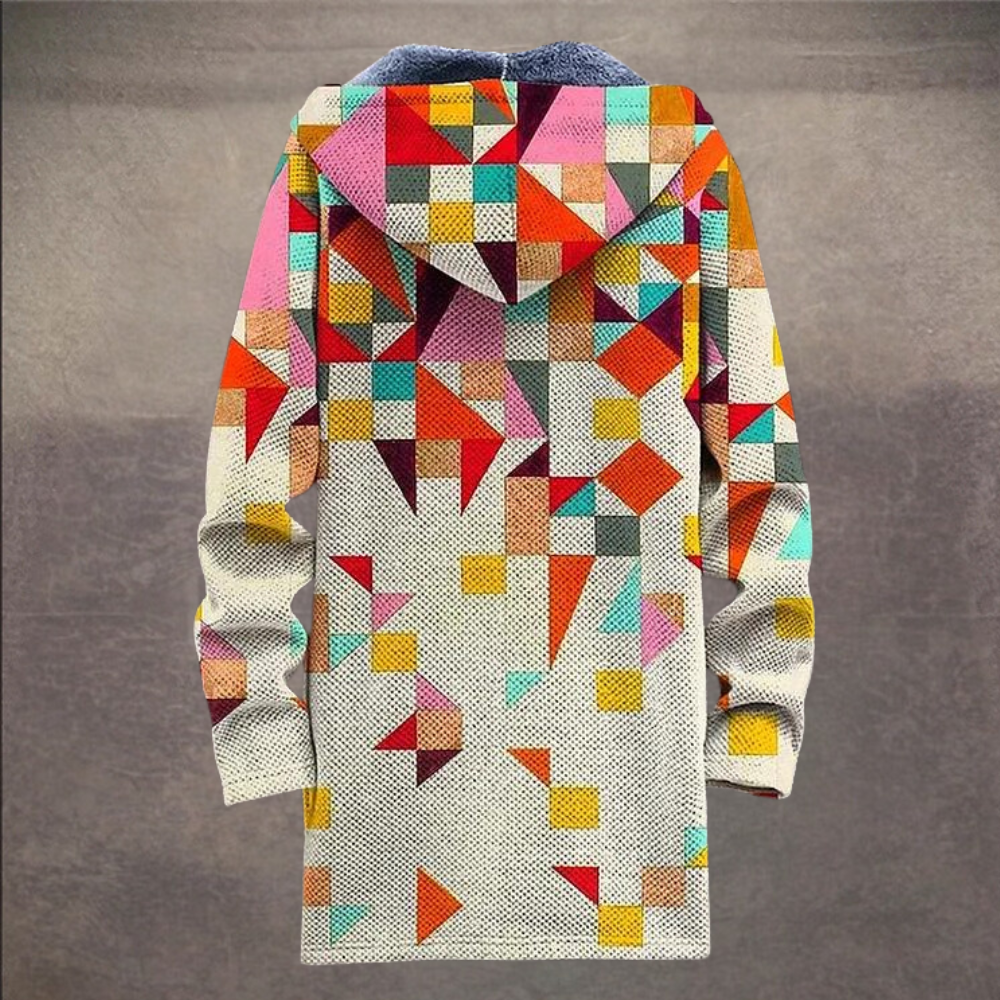 arturo - farverig cardigan i retrostil til mænd